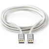 NEDIS PROFIGOLD Displayport kabel/ DisplayPort zástrčka - DisplayPort zástrčka/ bavlna/ stříbrný/ BOX/ 2m CCTB37014AL20