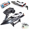 Plávajúci RC model - Pilot na diaľku člnom člna RC łódź HJ806 Racing 35 km/h (MOTOROVÝ ČLŇ NA DIAĽKOVÉ OVLÁDANIE RC DIAĽKOVÝ LOĎ HJ806 PRETEKY 35 KM/h)