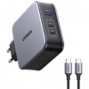 Nabíjačka do siete UGREEN USB, 2x USB-C PD, 140 W, GaN + USB-C kábel 2m (90549) sivá