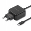 Qoltec Sieťová nabíjačka 5V | 2.4A | 12W | USB typ C | Čierna