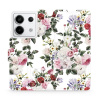 Flipové pouzdro Mobiwear - Xiaomi Redmi Note 13 Pro 5G / Poco X6 5G - MD01S Růže na bílé (Knížkové flip pouzdro, obal, kryt na mobil Xiaomi Redmi Note 13 Pro 5G / Poco X6 5G - MD01S Růže na bílé, mate