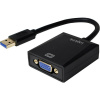 LogiLink UA0231 USB / VGA adaptér [1x USB 3.0 zástrčka A - 1x VGA zásuvka] čierna 10.00 cm; UA0231
