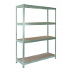 Meets-ecommerce UG Kovový regál profi 230x120x60, 4-7 políc Farba: Zelená, Počet polic: 4 police