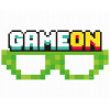 Párty masky GoDan Game ON papierové 6 ks zelené