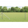 zahrada-XL Plot s stĺpmi Strieborná 0.6 x 10 m Oceľ 3350787
