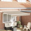 zahrada-XL Zatemniteľná markíza Béžová 350 x 250 cm látka 3330339