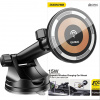 Dudao F12MAX+ magnetický držiak do auta s Qi indukčnou nabíjačkou, 15W (čierny) 052475