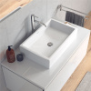 DURAVIT Vero Air obdĺžniková umývadlová misa bez otvoru, bez prepadu, 600 x 380 mm, biela, 2351600000