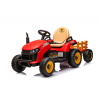 mamido Detský elektrický traktor BBH-030 s prívesom červený