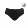 Ecodis Anaé by Menstruační kalhotky Panty na slabou menstruaci černé z certifikované biobavlny