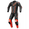 Jednodielna kombinéza FUSION, TECH-AIR kompatibilná, ALPINESTARS (čierna/červená fluo) 2023 Veľkosť: 48