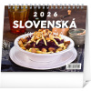 NOTIQUE Stolový kalendár Slovenská kuchyňa 2026, 16,5 x 13 cm