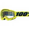 Okuliare 100 PERCENT Accuri 2 Enduro MX Fluo Yellow číre dvojsklo