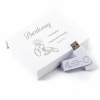 Pendrive Derentis Pendrive Twister s magnetickou krabičkou a gravírovaním 64 GB USB 2.0 biely