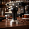 Tamper / Hliníkový ubijak na kávu MOTTA LATTE ČIERNY 53 mm
