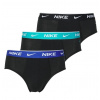Pánske boxerky Nike Everyday Cotton Stretch Brief 3P - Čierny (M)