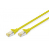 DIGITUS patch kábel Cat6A, S/FTP (PiMF), LSOH - 0,25m, žltý