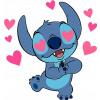 CUKROVÁ TLAČ jedlý obrázok na tortu Cukrová hmota Stich Stitch 17 + MENO TEXT