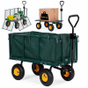 MULTI GARDEN Záhradný vozík - 400 kg, otváracie bočnice, veľké kolesá
