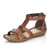 Dámske sandále RIEKER 60860-24 hnedá S5 40