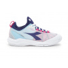 Dámska obuv Diadora Speed Blushield Fly 4 + AG - white/blue print/pink yarr - Biely, Viacfarebný (40,5)