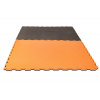 Tatami puzzle CHECKER 1m x 1m x 2cm oranžová/šedá