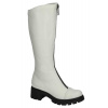 Dámske biele vysoké čižmy Simen