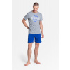 Henderson Pánske Pyžamo model 151701 Šedé a Modré Šedá/Modrá XL