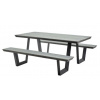 Hecht BELIZE GREY - Záhradné lavice so stolom, hliník/polywood