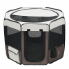 SucceBuy Ohrádka pre šteniatka 914x914x584MM, osemuholníková, so skladacou miskou