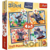 Puzzle Lilo & Stitch Prázdniny na Havaji 4v1 (35,48,54,70 dílků) - Trefl