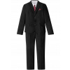 Teplaková súprava - Bonprix 146 biely, čierny, červený detský oblek (B.P.C _ZT WB5 Black Suit Set _/ 146)