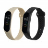 2x Náramok kwmobile Xiaomi Mi Band 4 černá, béžová