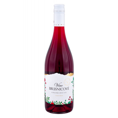 Miluron Brusnicové Víno 11% 0,75l (čistá fľaša)