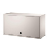 String Komoda String Cabinet with flip door, beige