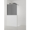 Swiss aqua technologies Sprchová zástěna SAT Walk-in 120x100 cm na sníženou příčku černá SATBWIS120KSPRC