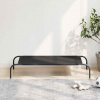 vidaXL Vyvýšená posteľ pre psa čierna 110x65x20 cm Oxford Fabric Steel - Čierna - 264927-281565