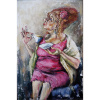 Myšlienky - Akad. mal. Igor Navrotskyi, originálny, ručne maľovaný obraz M (do veľkosti 65x65cm) Viac farieb