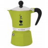 Moka kanvica Bialetti Rainbow 6 zelená