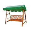 Verandová houpačka Miami, z eukalyptového dřeva, 180 x 150 x 200 cm