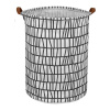 Biely vzorovaný kôš na hračky alebo bielizeň, OR2WZ114