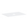 Hansgrohe Xevolos E - Doska pod umývadlo, 78x55 cm, výrez uprostred, matná biela 54328700