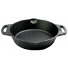 Grilovacia panvica Valhal Outdoor Liatinová hlboká panvica s dvoma úchytmi 20cm (VH20H)