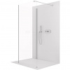 CERANO - Sprchová zástena Walk-in Onyx Corner Cube Ľ/P - 8 mm - hranatá vzpera - chróm, transparentné sklo - 130x70x200 cm