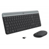 Logitech Logitech klávesnice s myší Wireless Combo Slim MK470 US - grafit
