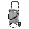 NC4305 PREMIUM ŠEDÁ SKLADACIA NÁKUPNÁ TAŠKA NA KOLIESKACH 50L NILS