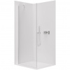 CERANO - Sprchová zástena Walk-in Onyx YL/P - 8 mm - guľatá vzpera - chróm, transparentné sklo - 30x200 cm
