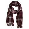 Šatka, sál - Šatka V.FRAAS 180 cm - Pánsky výrobok (Burgundska zimná vlna šál s kašmírom v.fraas)