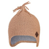 Little Angel Čiapka pletená na uši LA Outlast ® Camel Veľ. 5 (49-53 cm)