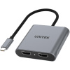 Unitek V1404B USB-C na 2x HDMI 4K MST adaptér